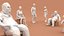 Low Poly People (walking, sitting, standing)