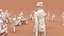 Low Poly People (walking, sitting, standing)