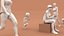 Low Poly People (walking, sitting, standing)