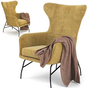 Mono Armchair Lime model
