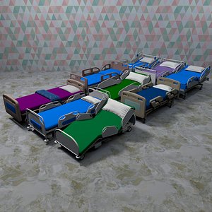3D Hospital Beds Bundle 8K model