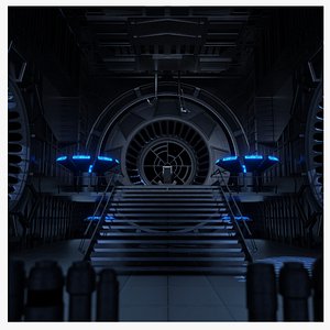 Emperors Throne Room-Blender Fan Art 3D model