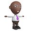 3D Office man game ready character model