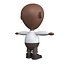 3D Office man game ready character model