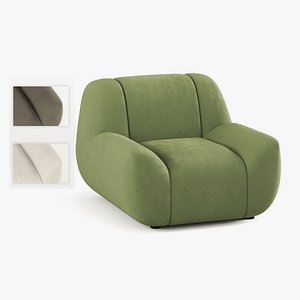 Sofa - One Seater - 3 Different Colors model