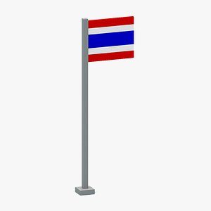 Thailand Flag 3D model