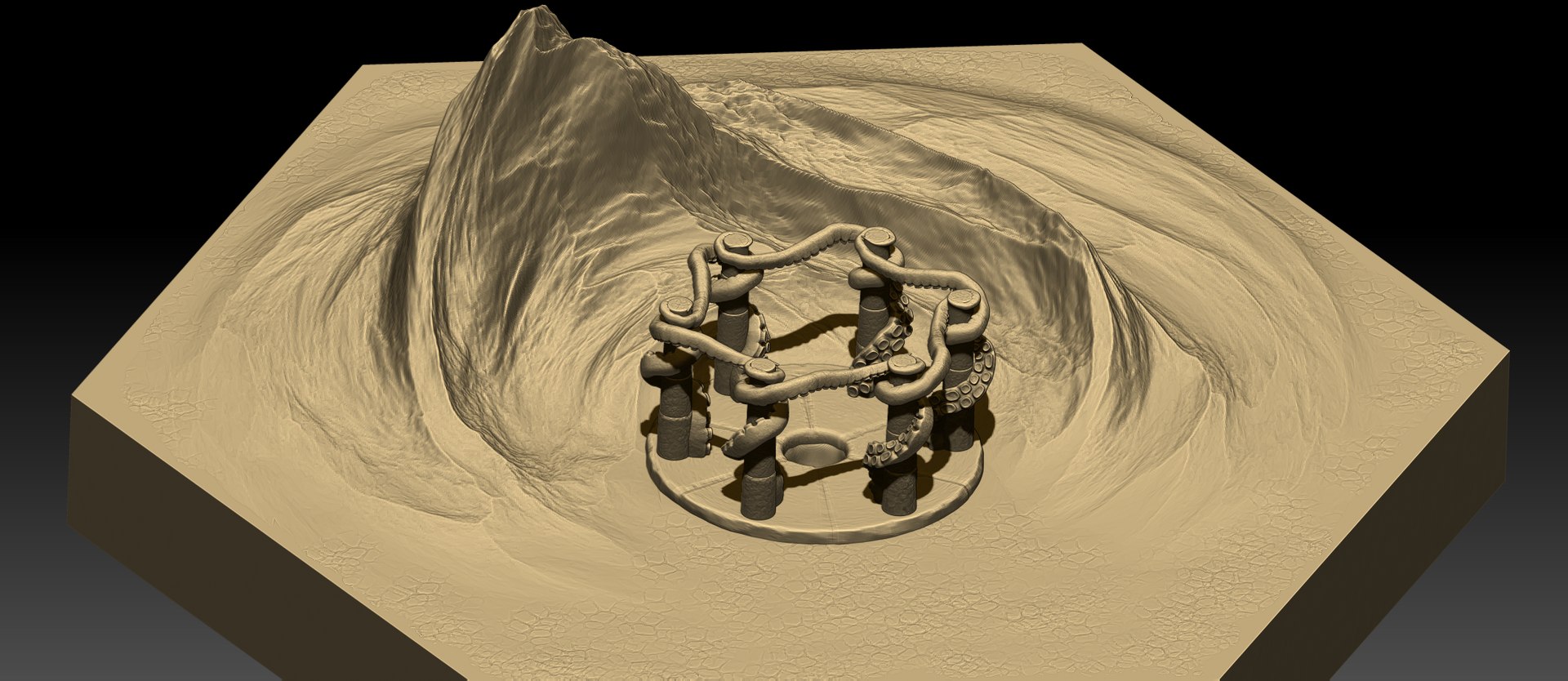 3D Hexagonal Map - TurboSquid 1714558