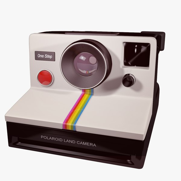 vintage polaroid step obj