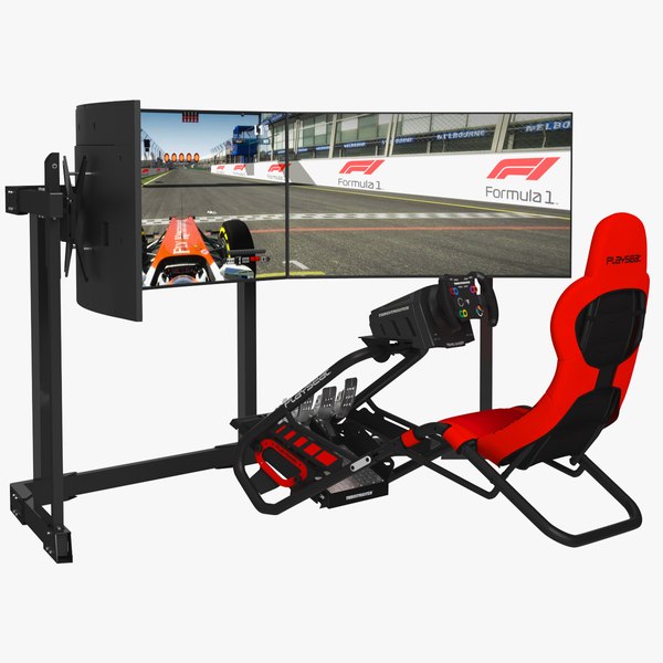 modelo 3d Playseat Trophy Red - Asiento de simulación de carreras con 3 ...