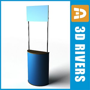 promo booth 3d model