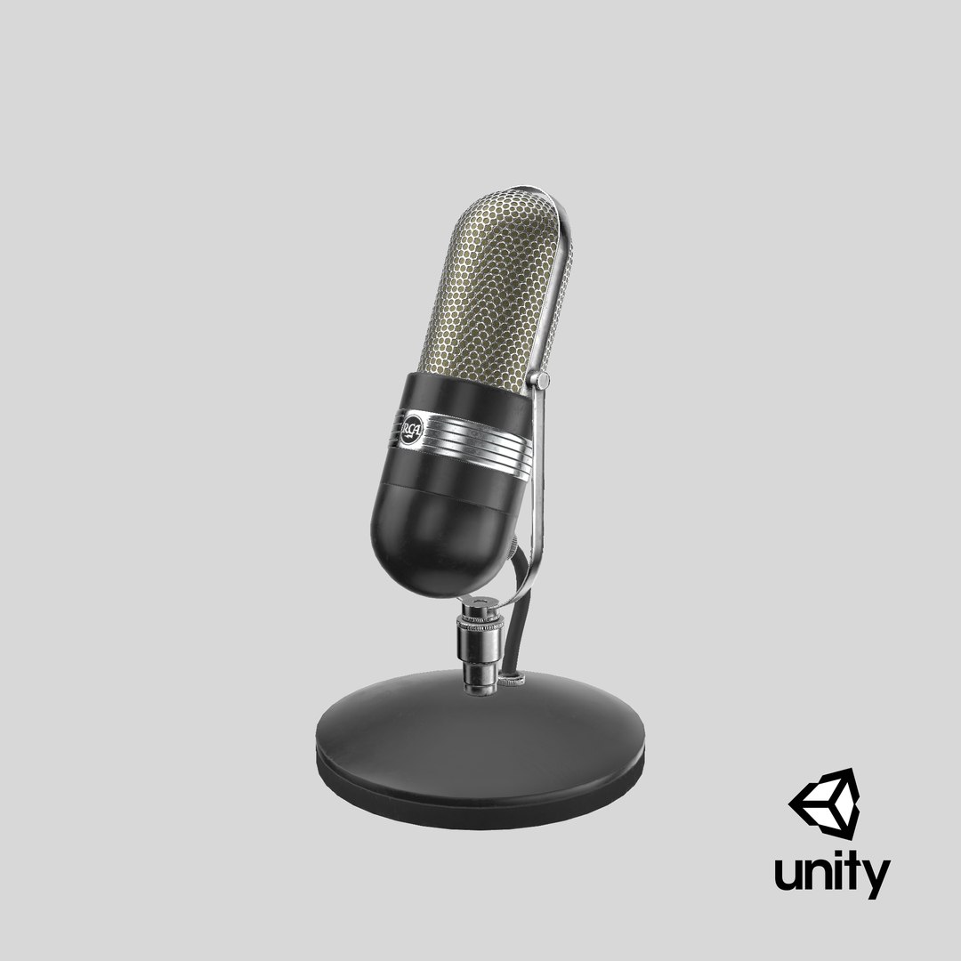 3D 77DX Microphone PBR TurboSquid 1825903