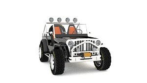 car rigged 3D