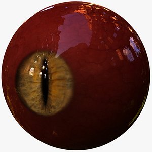 Realistic Human or Creature Eye with Special Effects and Features Monster