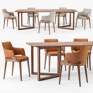 Potocco Velis armchair Opus table