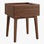 Litfad - Auburn Modern Bedside Cabinet