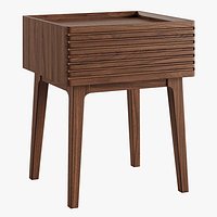 Litfad - Auburn Modern Bedside Cabinet