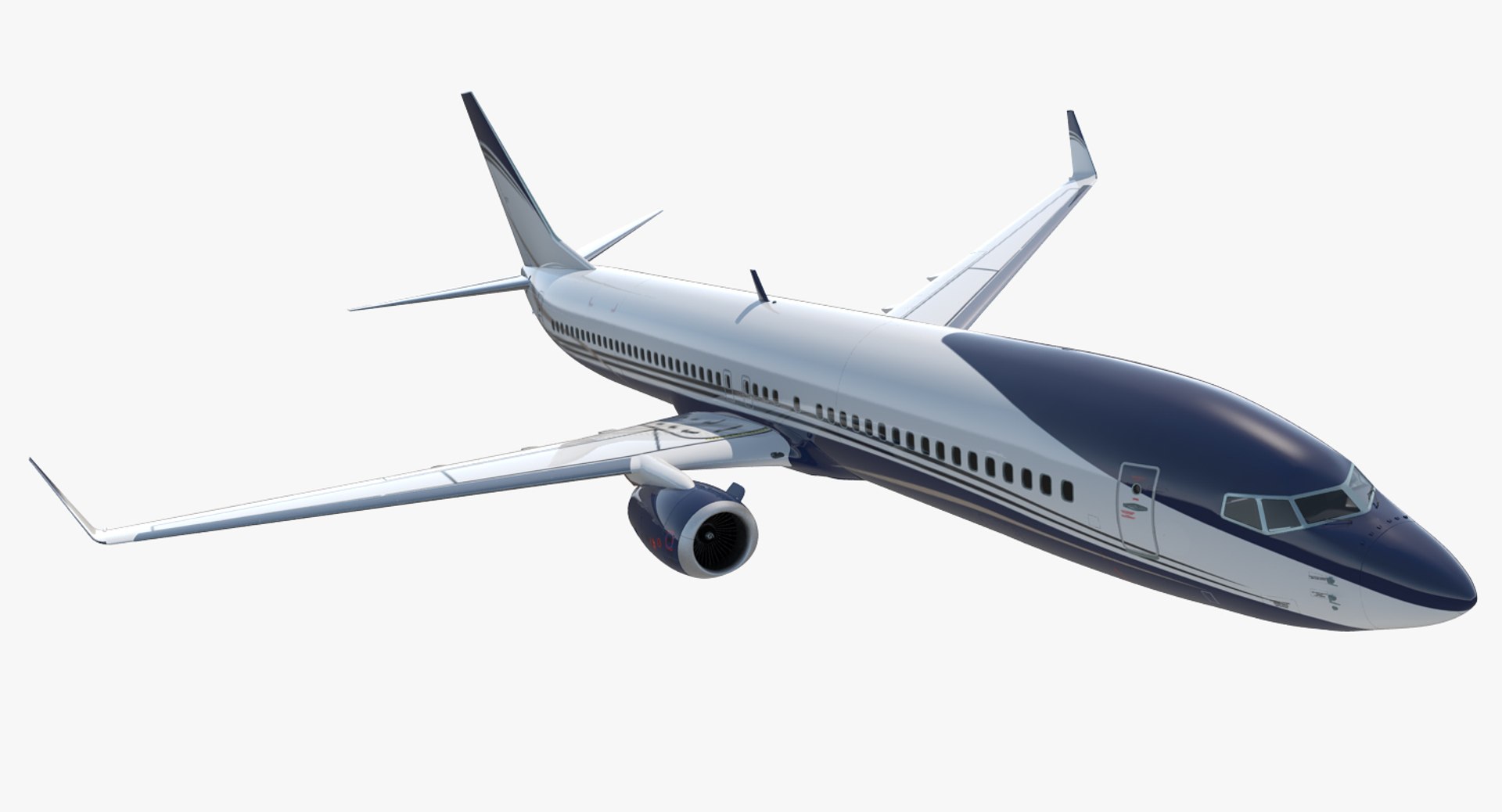 Boeing 737-900 Generic Rigged 3D Model 3D model preview