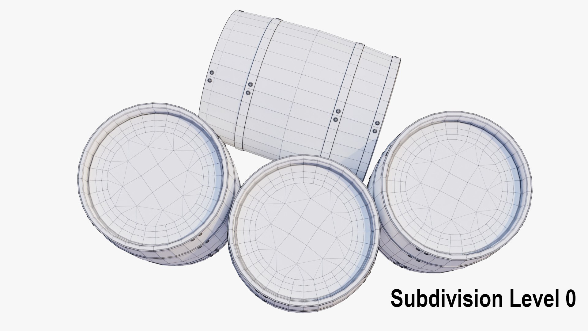 3D Model Stack Barrels - TurboSquid 1472525