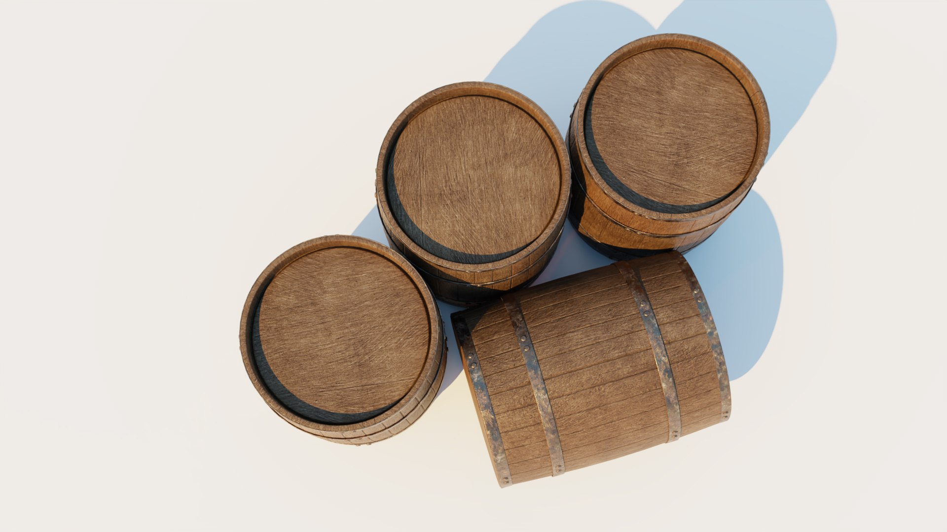 3D Model Stack Barrels - TurboSquid 1472525