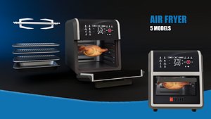 3D Air Fryer model
