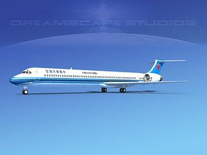 3d md-90 jet commercial model