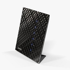 3d model low-poly asus rt-n56u router