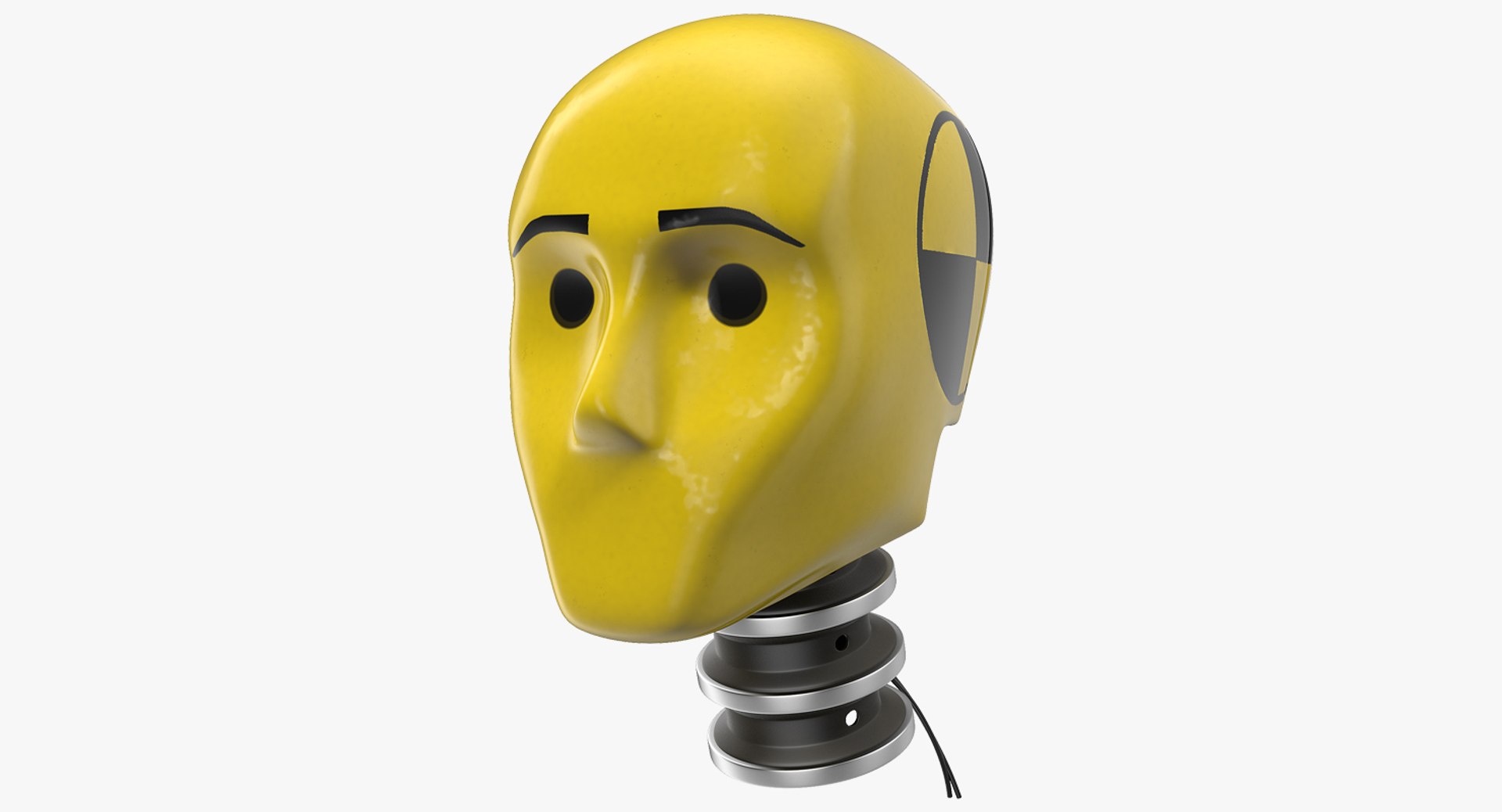 Crash Test Dummy Head 3D Model 3D model preview