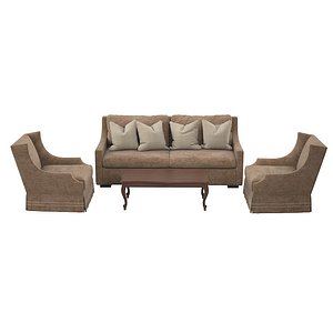 3D living room furniture model