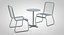 Retro Bistro Style Patio Set