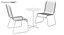 Retro Bistro Style Patio Set