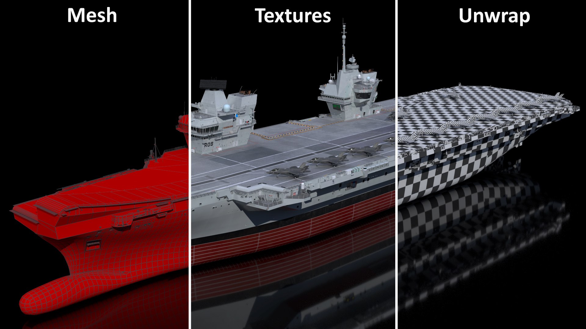 3D model HMS Queen Elizabeth with F35 planes https://p.turbosquid.com/ts-thumb/iF/HnUZsN/V3/hmsqueenelizabethwithf35planes3dsmodel043/jpg/1675919015/1920x1080/fit_q87/c8f2d0d043670eb912ba0f03ee7be7835924825d/hmsqueenelizabethwithf35planes3dsmodel043.jpg