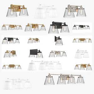 3D model Hinton Bath Vanity Wall Light Collection