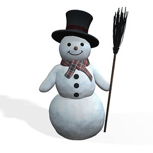 snowman snow man 3D model