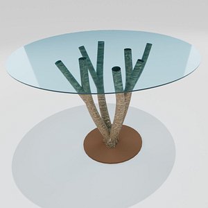 coffee glass table 3D model