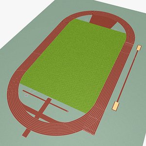 3D Athletic track and sectors model