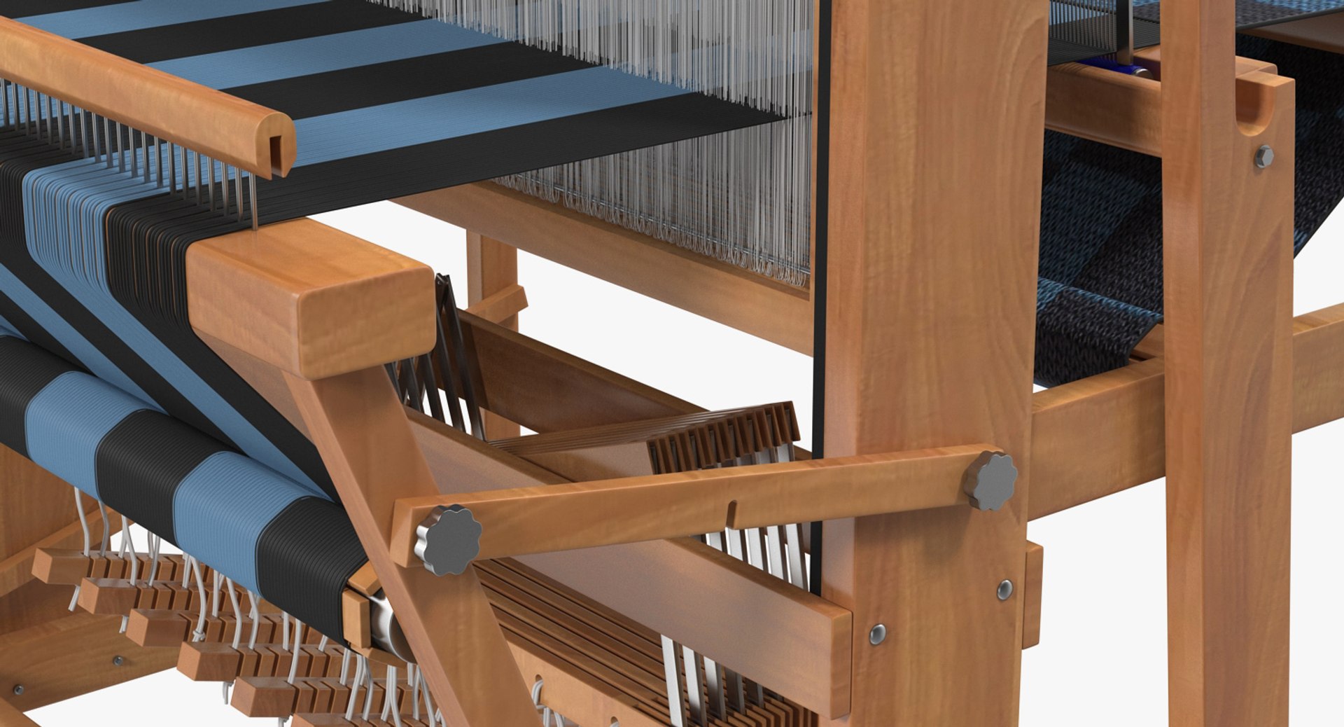 3D Model Wooden Loom Rug - TurboSquid 1302156