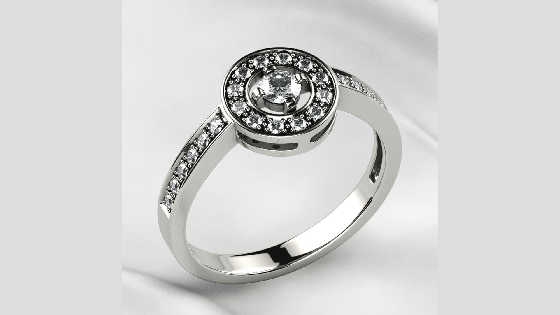 3D model 3mm Diamond Fashion Gold Ring - TurboSquid 1854465