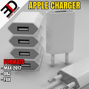 3d apple charger model