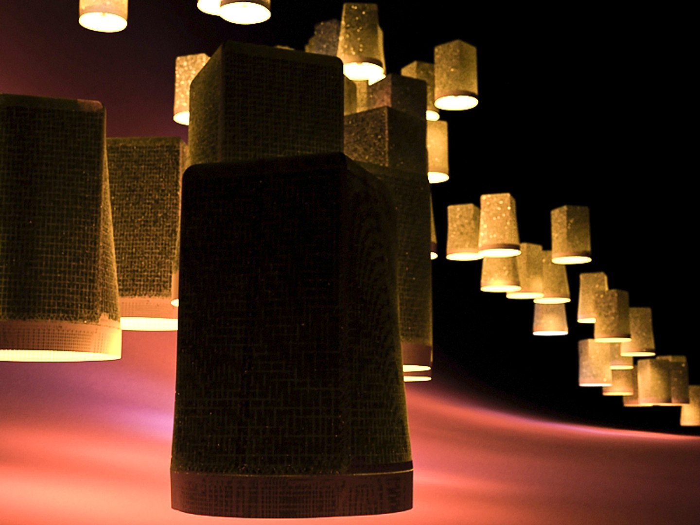 3d light luminair float model