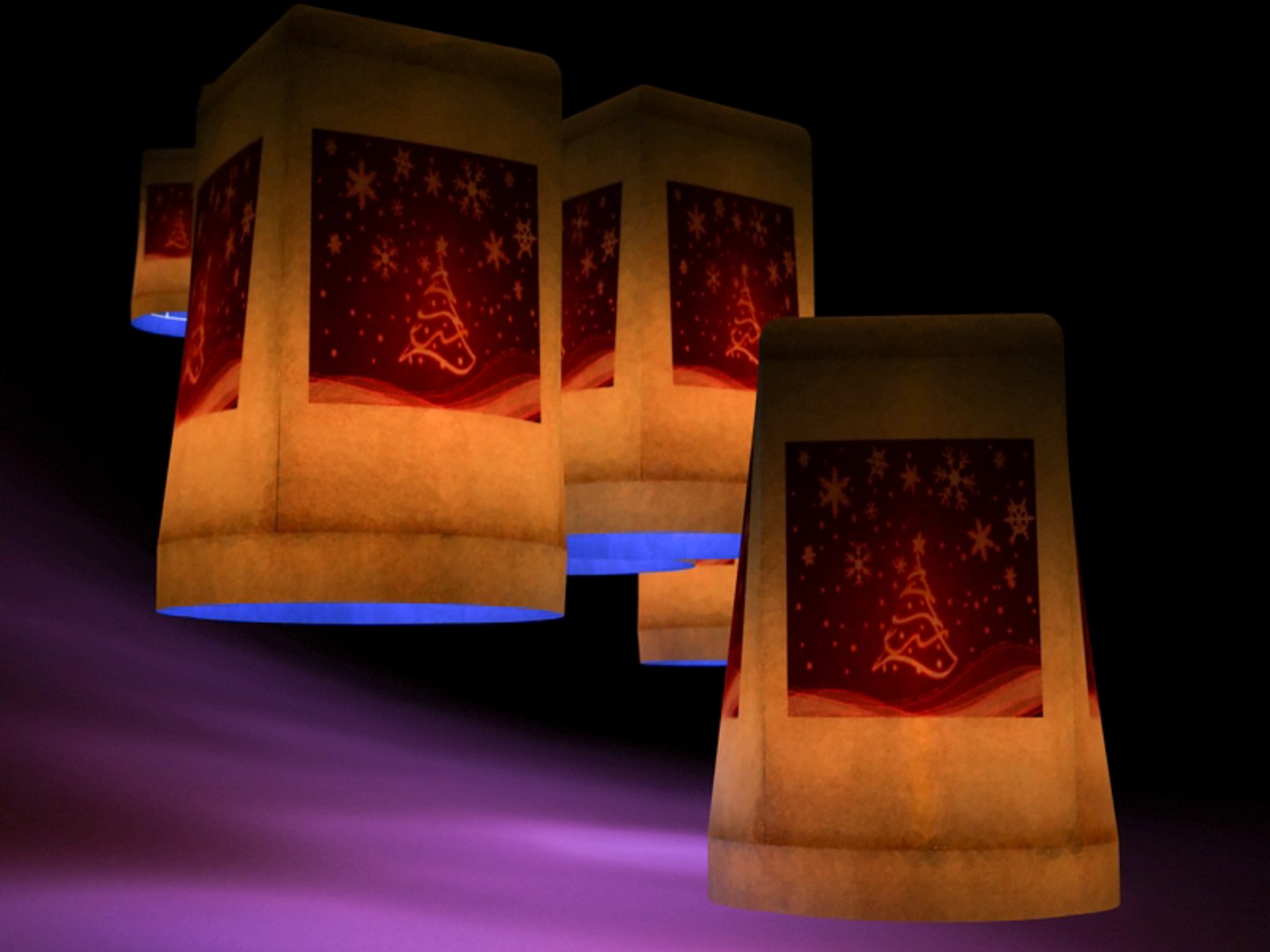 3d light luminair float model