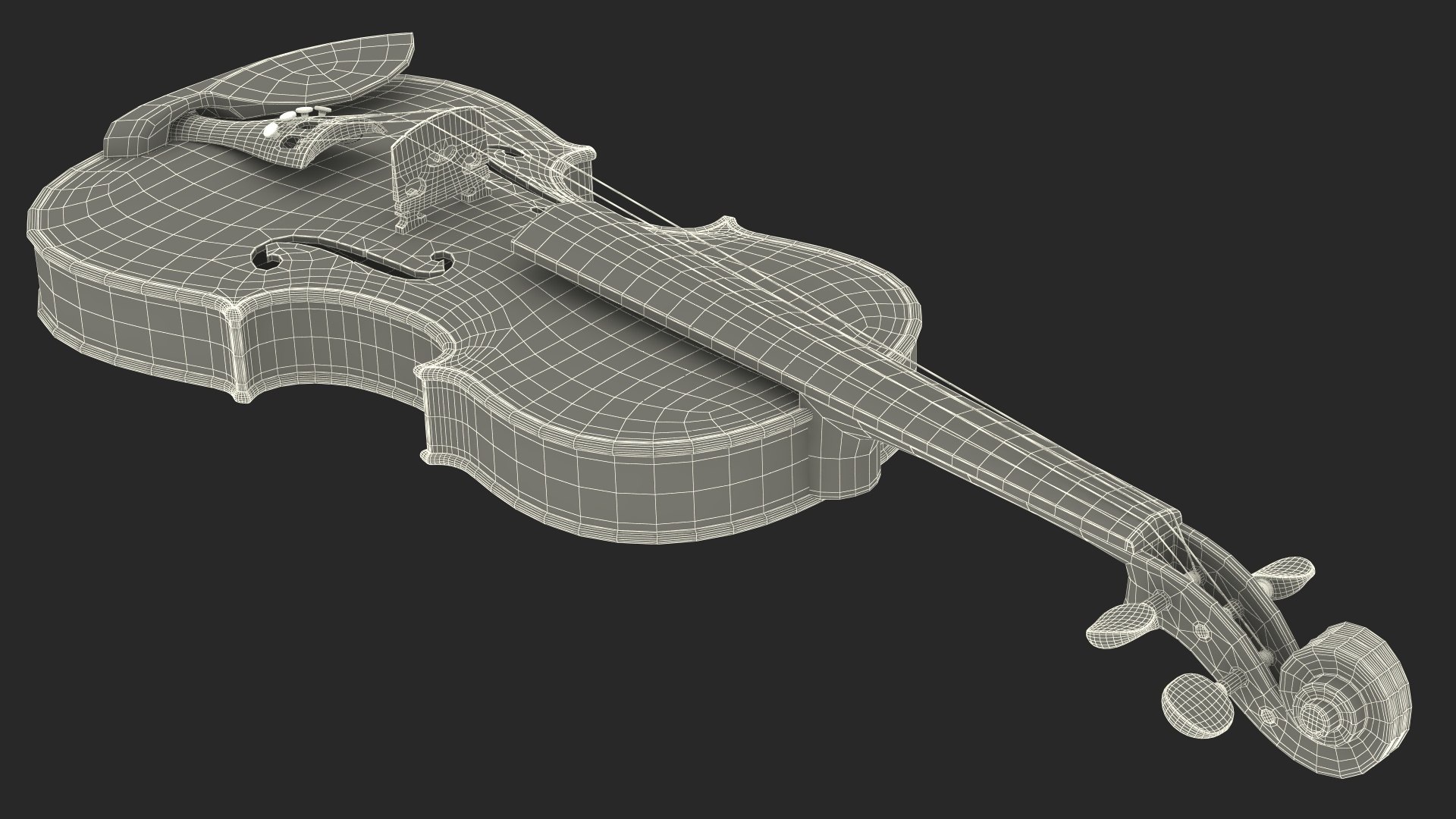 Violin Stringed Instrument 3D Model - TurboSquid 2146539