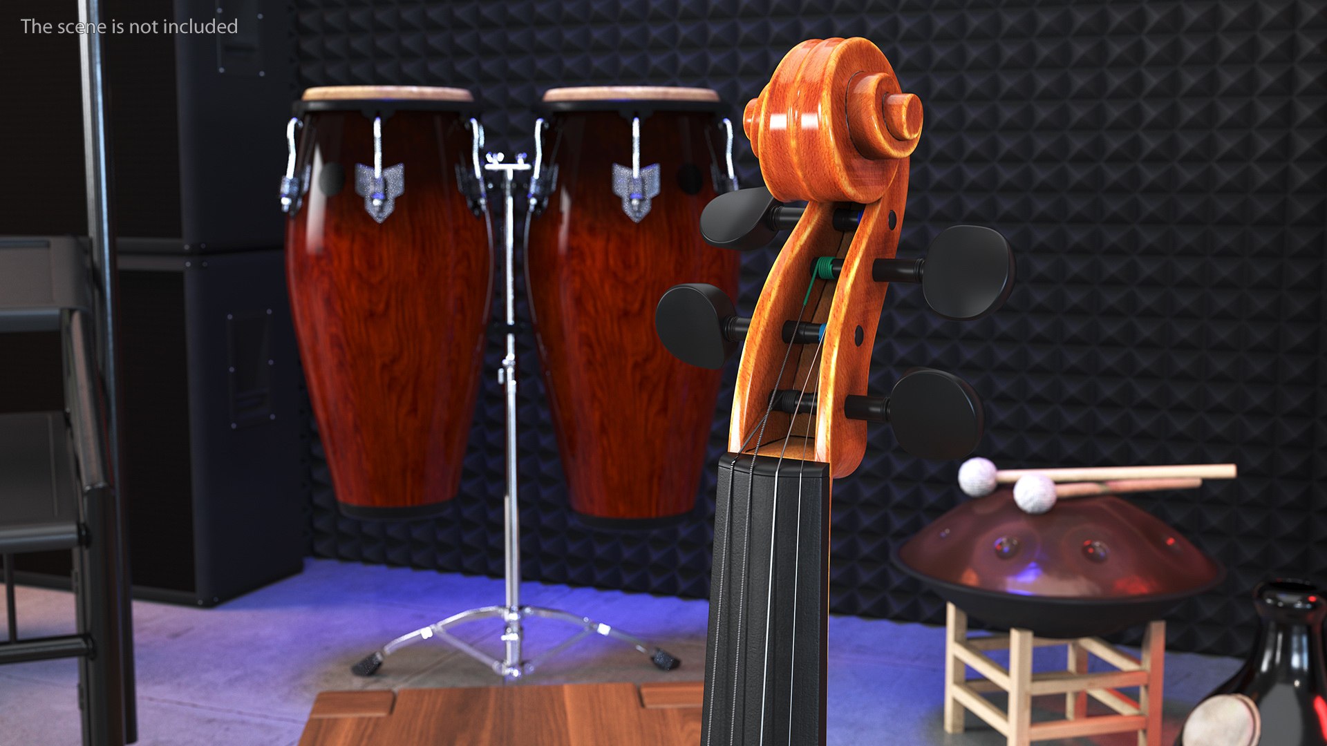 Violin Stringed Instrument 3D Model - TurboSquid 2146539