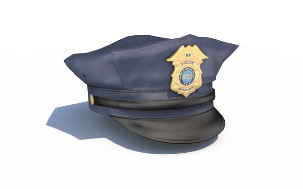 blue police hat