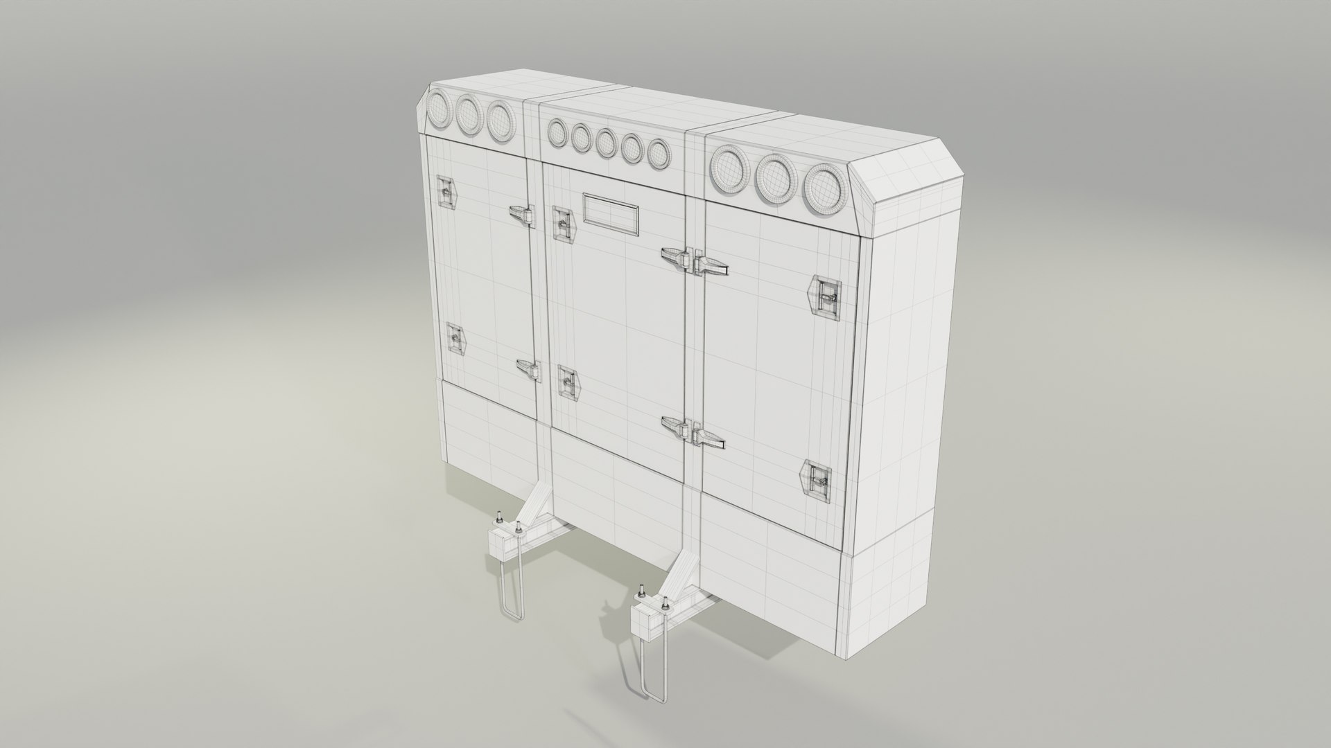Aluminium Enclosed Headache Rack 3D - TurboSquid 2397097