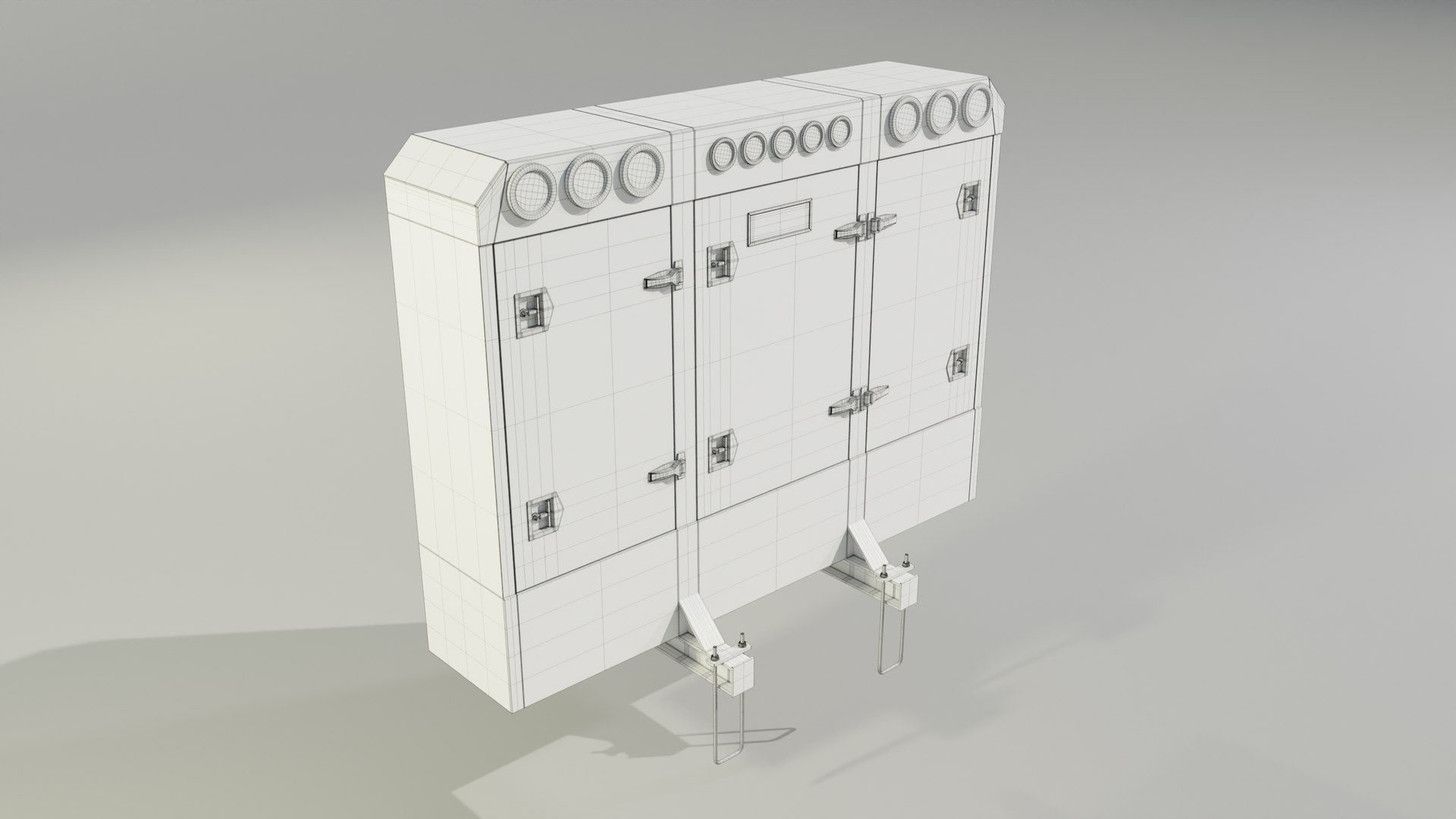 Aluminium Enclosed Headache Rack 3D - TurboSquid 2397097