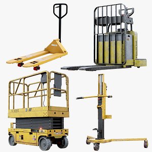 3D Warehouse Industrial Machinery Pack Realtime model