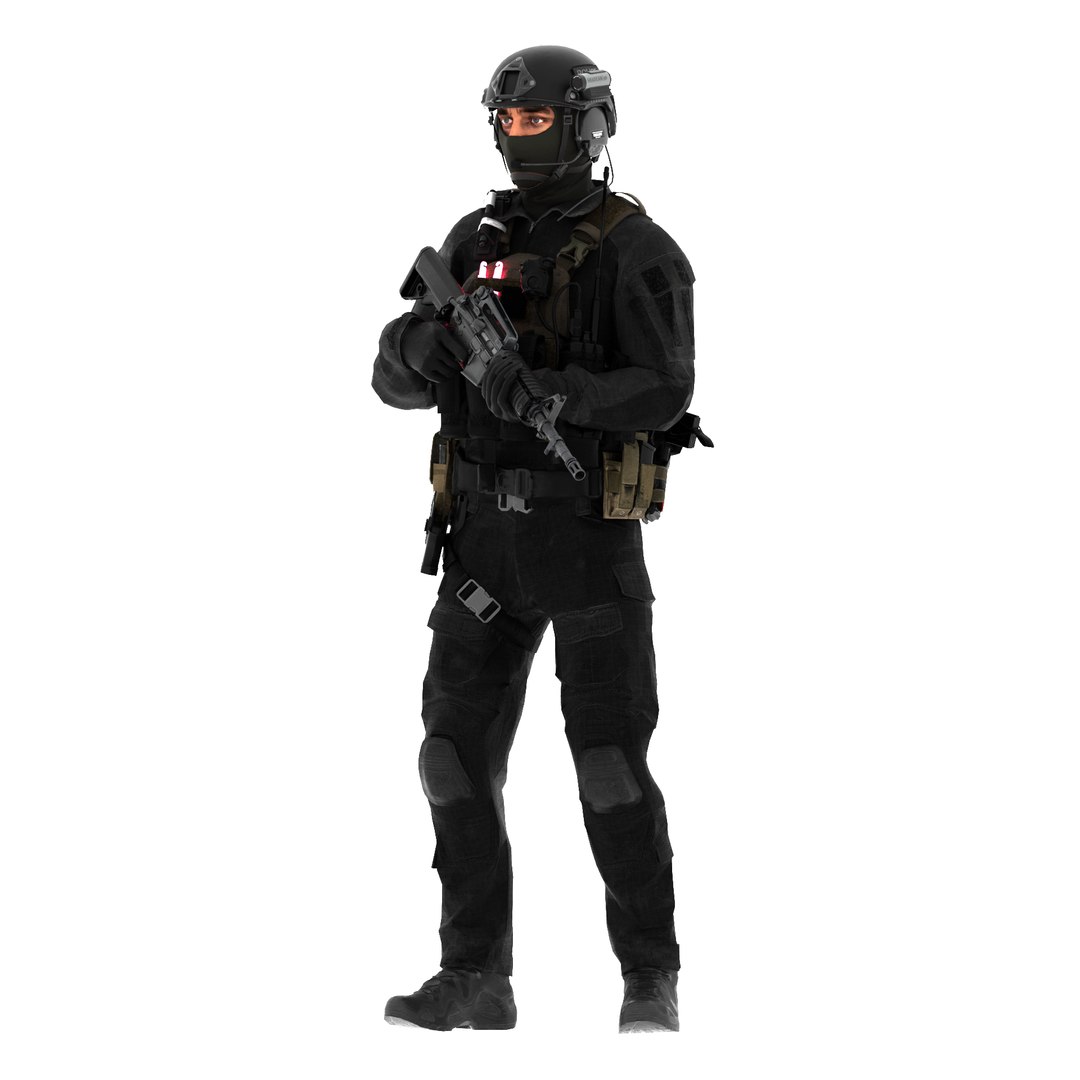 3D SWAT officer - TurboSquid 2096660