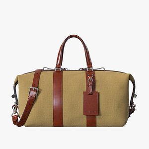 RALPH LAUREN Leather-Trim Canvas Duffel