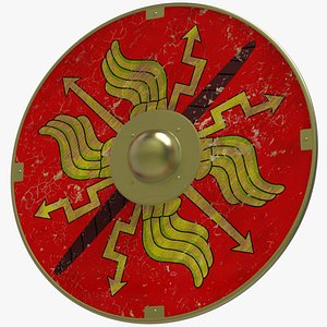 3D Roman Legionnaire Scutum Shield model