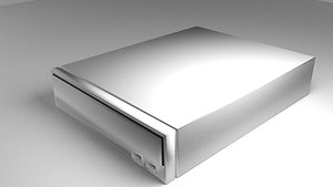 computer dvd-rom player 3d model